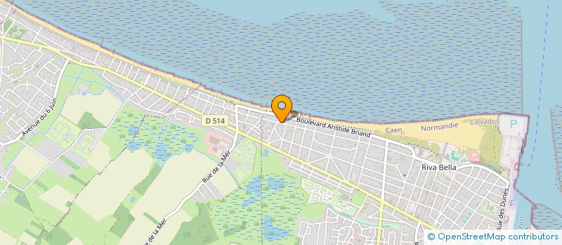 localisation de l'entreprise RIVABELLA  OUISTREHAM