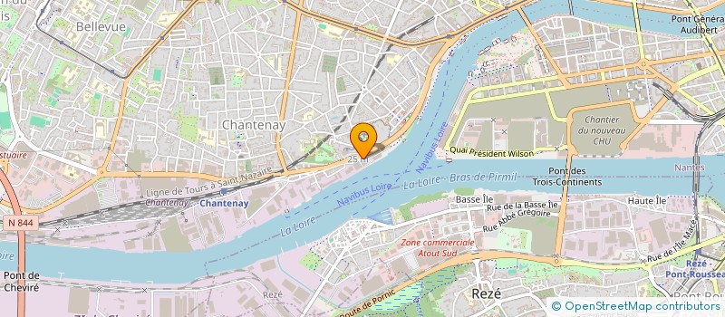 localisation de l'entreprise RIVADIS HOLDING à NANTES