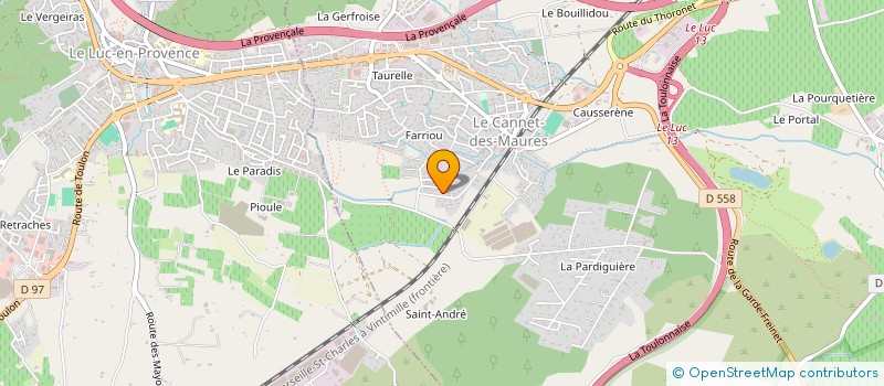 localisation de l'entreprise RIVAFAISSE  LE LUC