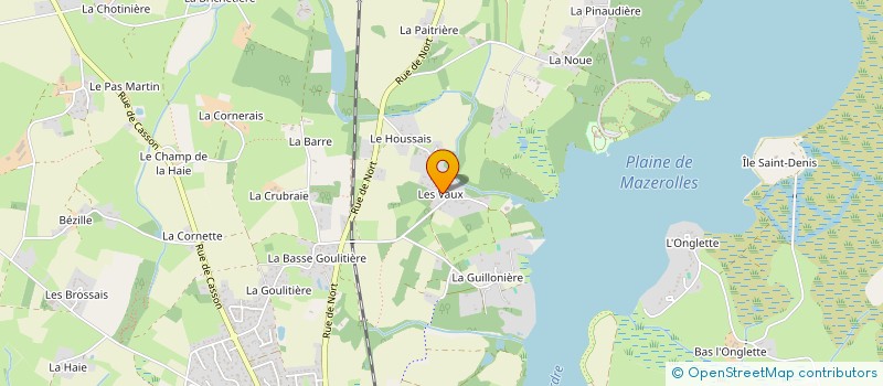 localisation de l'entreprise RIVAGE  SUCE-SUR-ERDRE