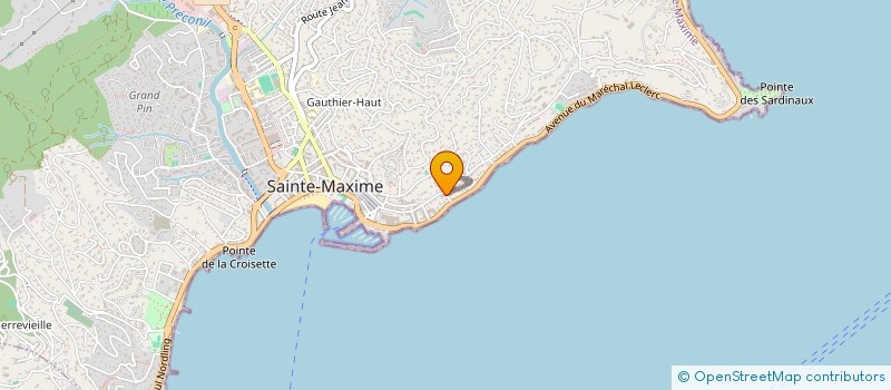 localisation de l'entreprise RIVAGES à SAINTE-MAXIME