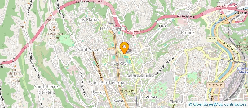 localisation de l'entreprise RIVAGES D'AZUR à NICE