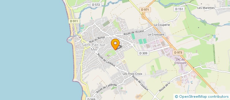 localisation de l'entreprise RIVAGES DE FRANCE  SAINT-PAIR-SUR-MER