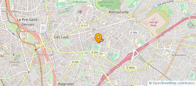 localisation de l'entreprise RIVAGES HEUREUX à BAGNOLET