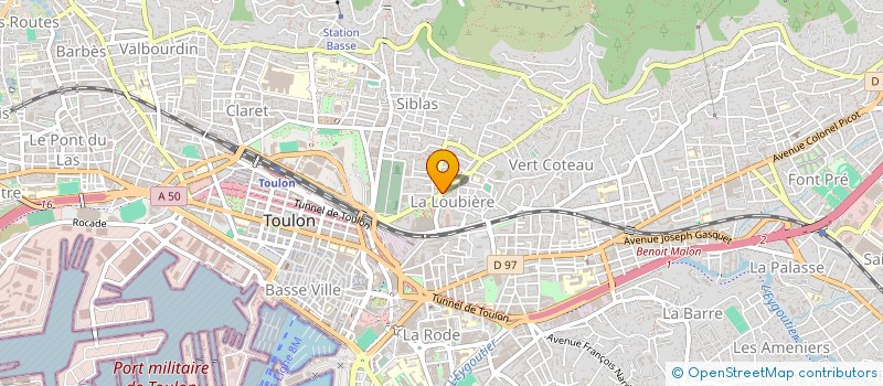 localisation de l'entreprise RIVAL  TOULON