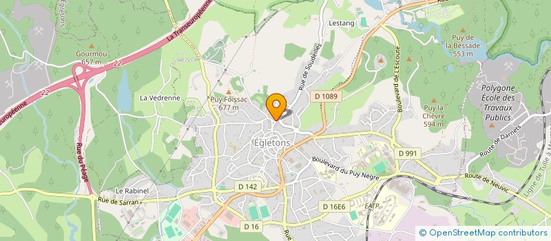 localisation de l'entreprise RIVAL AURELIEN GESTION FORESTIERE à EGLETONS
