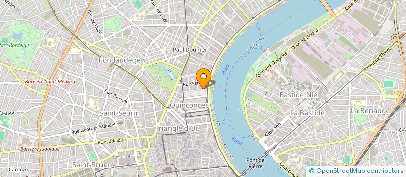 localisation de l'entreprise RIVALA à BORDEAUX