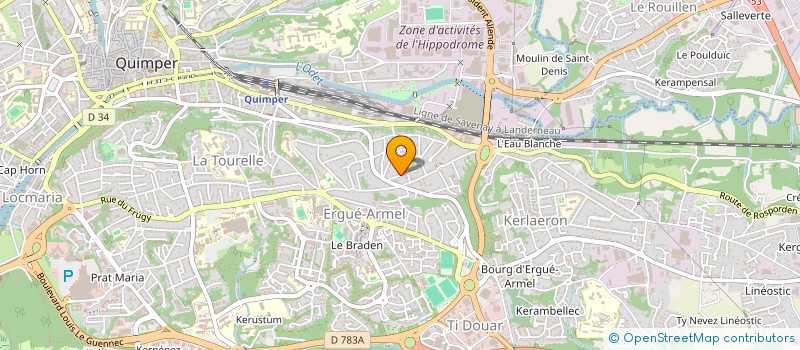 localisation de l'entreprise RIVALIN DEVELOPPEMENT à QUIMPER