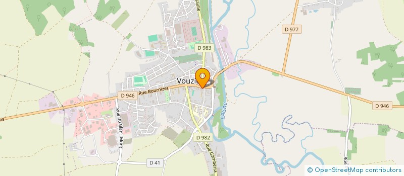 localisation de l'entreprise RIVALLON  VOUZIERS