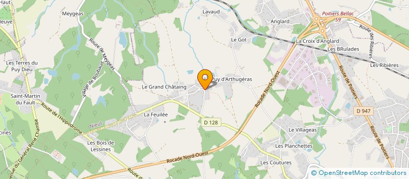 localisation de l'entreprise RIVALS INFORMATIQUE à COUZEIX