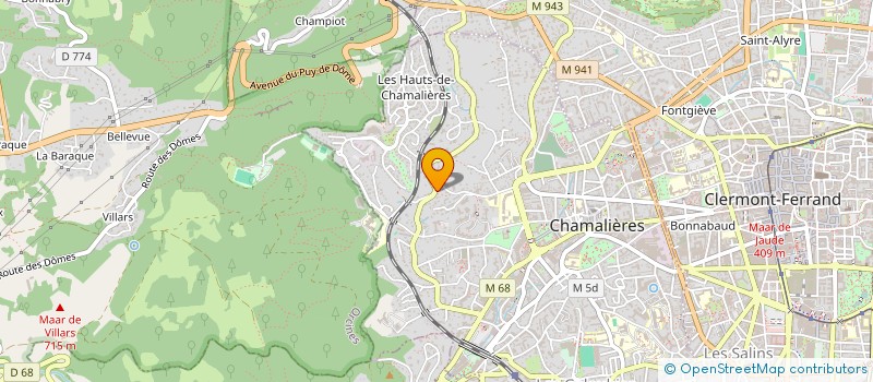 localisation de l'entreprise RIVALY 1  CHAMALIERES