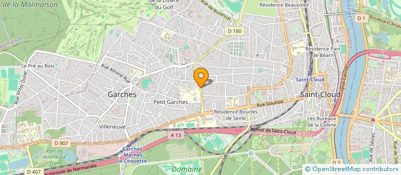 localisation de l'entreprise RIVAP AGENCEMENT à SAINT-CLOUD