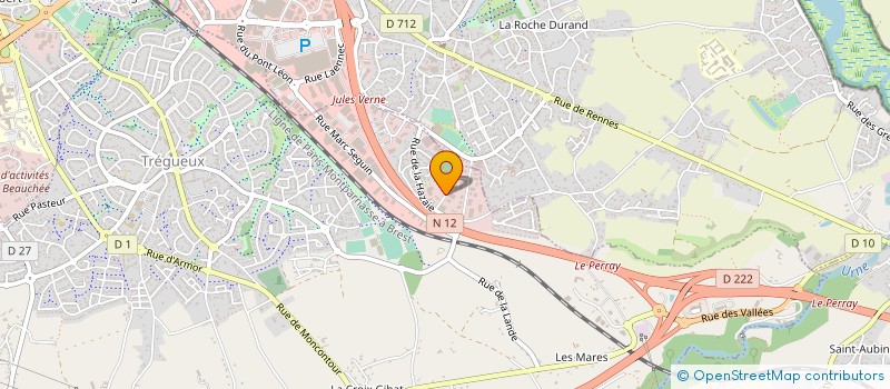 localisation de l'entreprise RIVAS à TREGUEUX