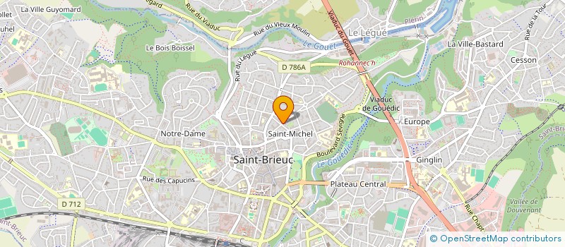 localisation de l'entreprise RIVAS IMMOBILIER à SAINT-BRIEUC