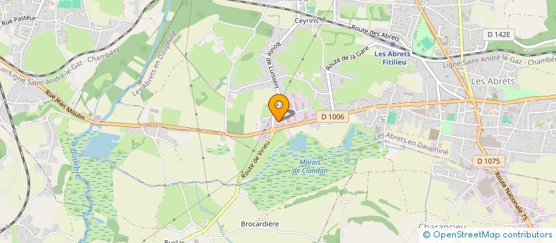 localisation de l'entreprise RIVAT PAYSAGISTE  LES ABRETS-EN-DAUPHINE