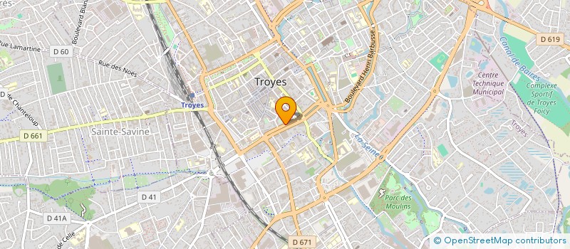 localisation de l'entreprise RIVATI  TROYES