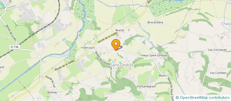 localisation de l'entreprise RIVAUD PAYSAGE  SAINT-ONDRAS