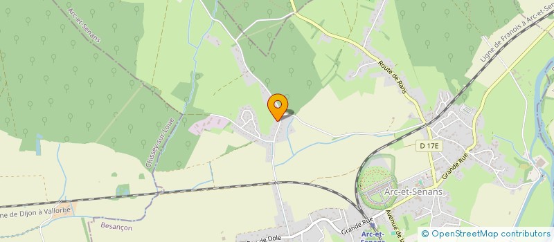 localisation de l'entreprise RIVAYA  ARC-ET-SENANS
