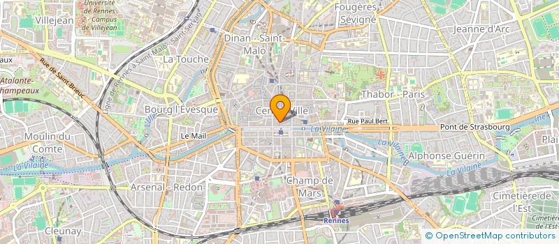 localisation de l'entreprise RIVE 5 à RENNES