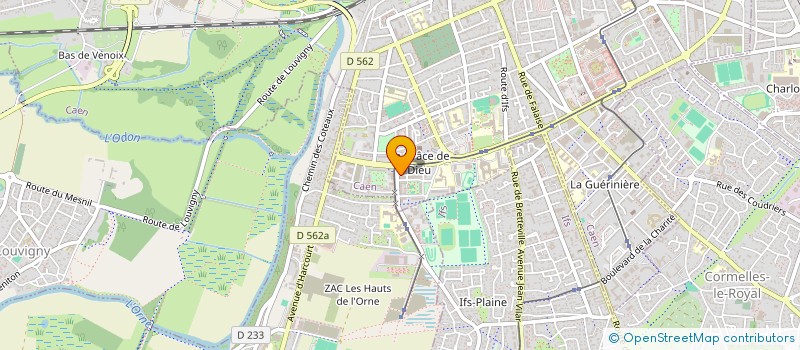 localisation de l'entreprise RIVE COIFF 3 à CAEN