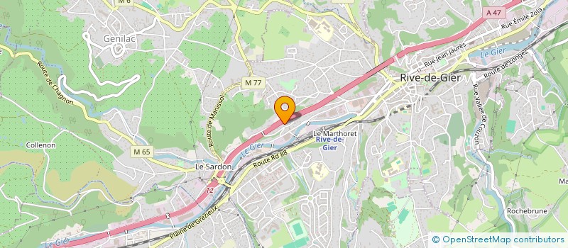 localisation de l'entreprise RIVE DE GIER LES OUBLIES DE L'A47 à RIVE-DE-GIER