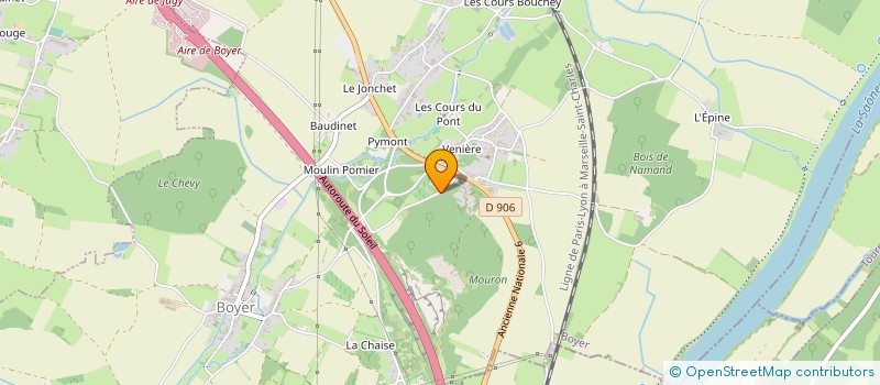 localisation de l'entreprise RIVE DE SAONE  BOYER