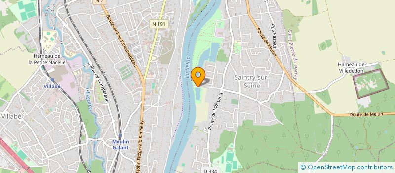 localisation de l'entreprise RIVE DES SABLONS à SAINTRY-SUR-SEINE