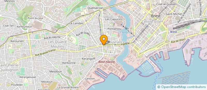 localisation de l'entreprise RIVE DROITE  BREST