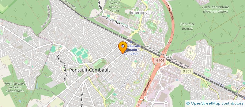 localisation de l'entreprise RIVE DROITE à PONTAULT-COMBAULT
