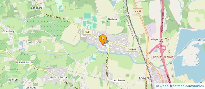 localisation de l'entreprise RIVE DROITE à ARNAS