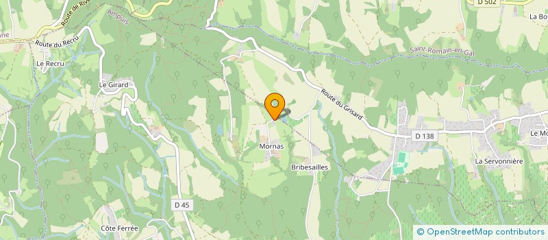 localisation de l'entreprise RIVE DROITE  AMPUIS