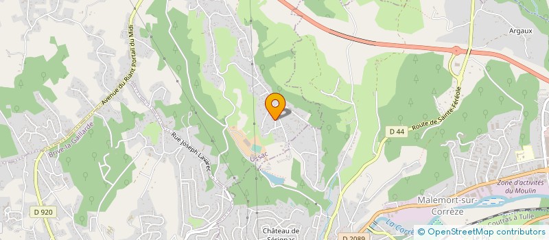 localisation de l'entreprise RIVE DROITE  USSAC