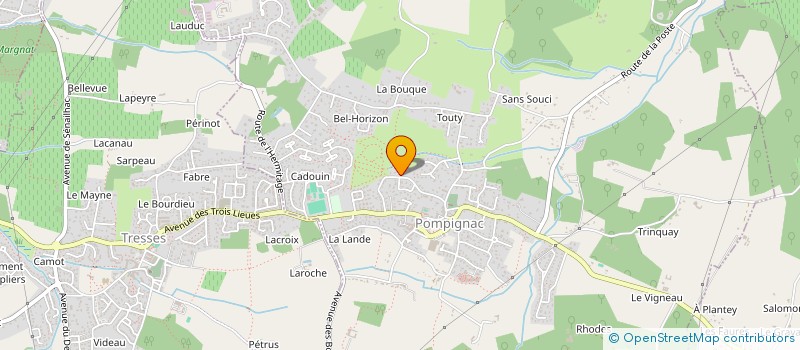 localisation de l'entreprise RIVE DROITE ELECTRICITE  POMPIGNAC