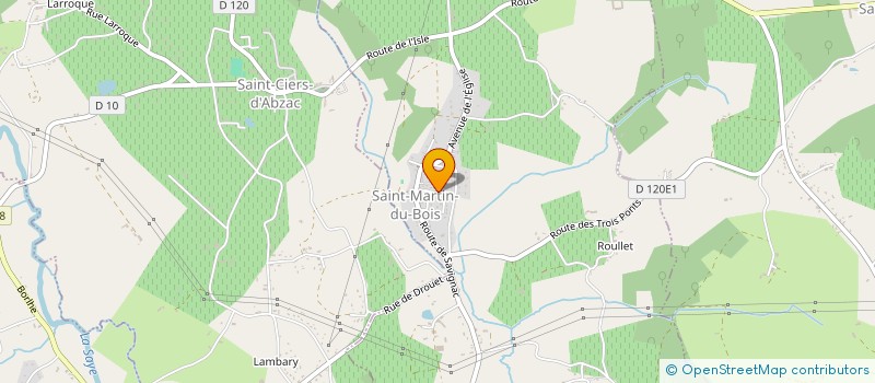 localisation de l'entreprise RIVE DROITE GYMNASTIQUE  SAINT-MARTIN-DU-BOIS