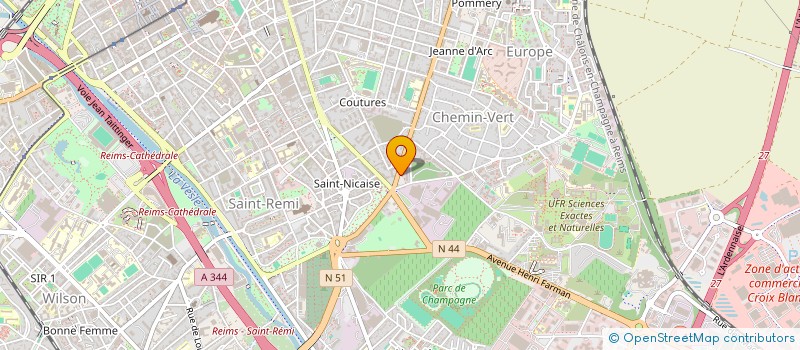 localisation de l'entreprise RIVE DROITE HABITATIONS  REIMS