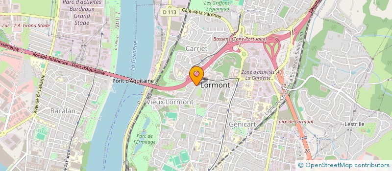 localisation de l'entreprise RIVE DROITE INSERTION à LORMONT