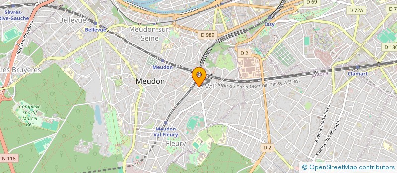 localisation de l'entreprise RIVE DROITE ORGANISATION à MEUDON