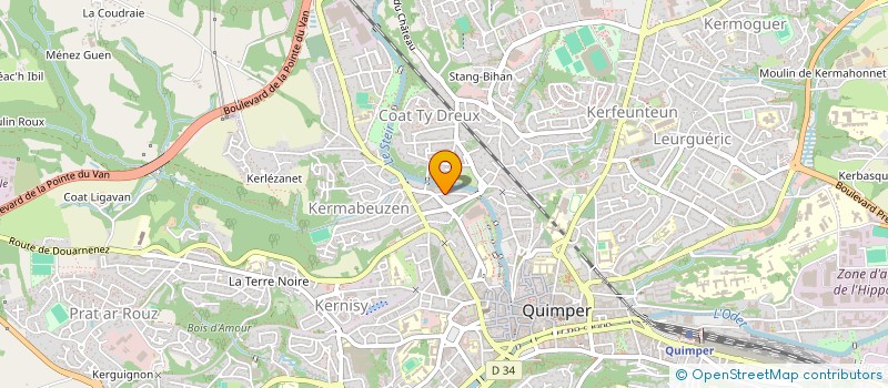 localisation de l'entreprise RIVE DU STEIR à QUIMPER