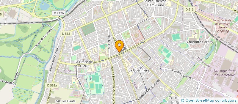 localisation de l'entreprise RIVE FORMATIONS  CAEN