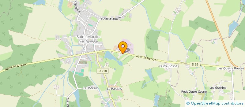 localisation de l'entreprise RIVE GAUCHE à SAINT-MARTIN-EN-BRESSE