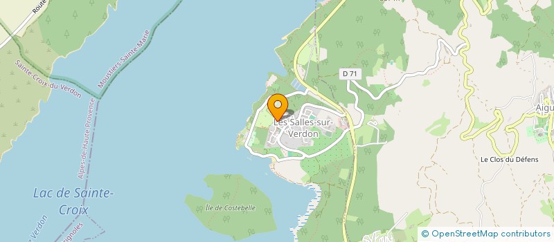 localisation de l'entreprise RIVE GAUCHE à LES SALLES-SUR-VERDON