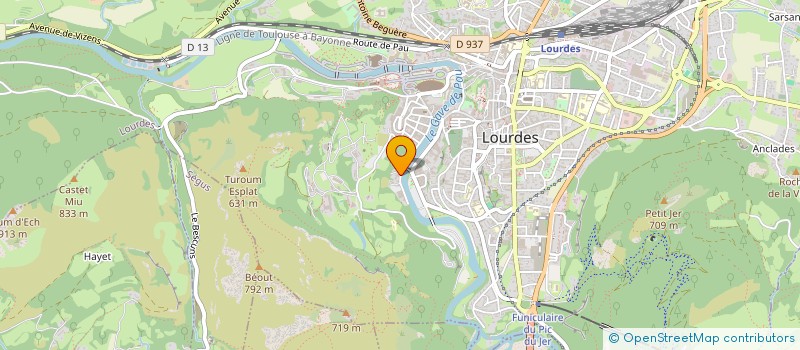 localisation de l'entreprise RIVE GAUCHE à LOURDES