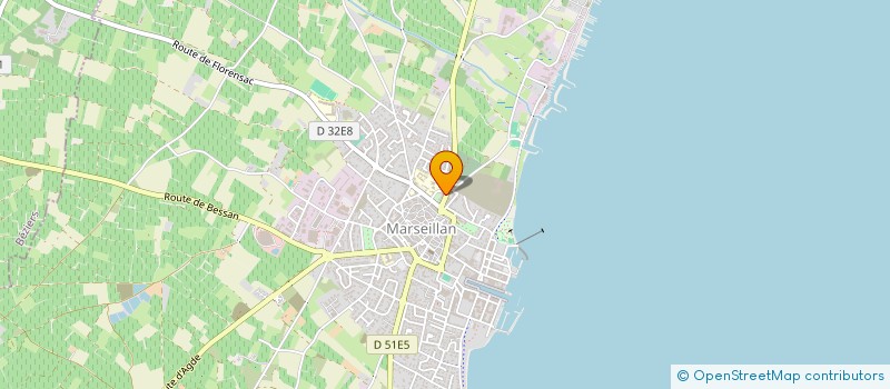 localisation de l'entreprise RIVE GAUCHE à MARSEILLAN