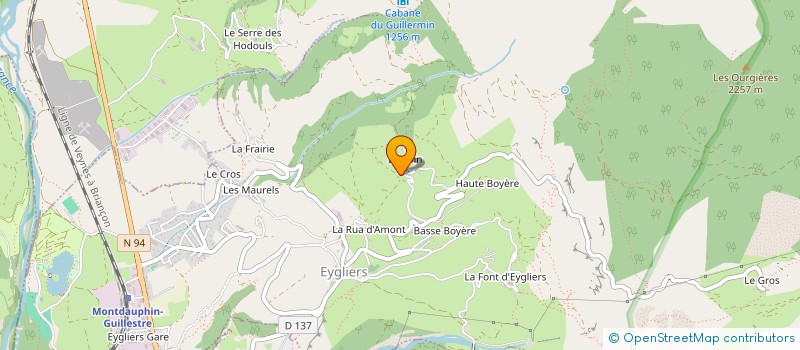 localisation de l'entreprise RIVE GAUCHE  EYGLIERS