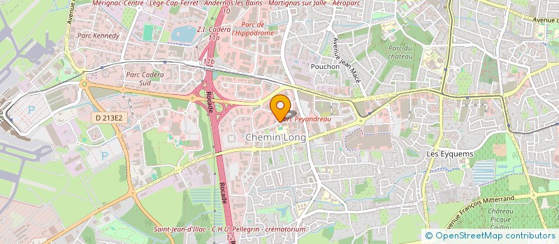 localisation de l'entreprise RIVE GAUCHE AGENCEMENT à MERIGNAC