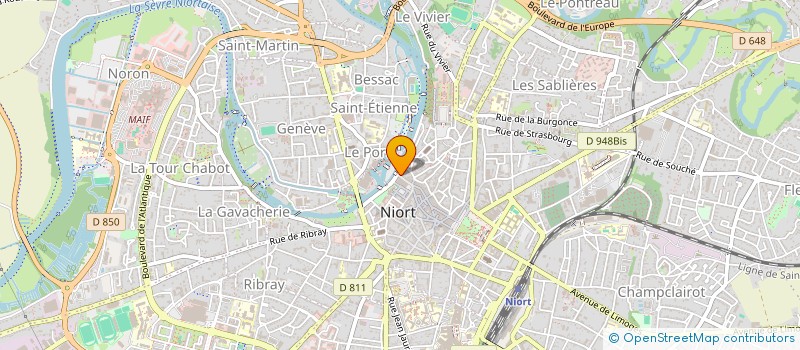 localisation de l'entreprise RIVE GAUCHE COIFFEUR à NIORT