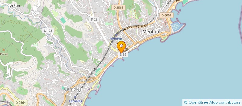 localisation de l'entreprise RIVE GAUCHE IMMO à MENTON