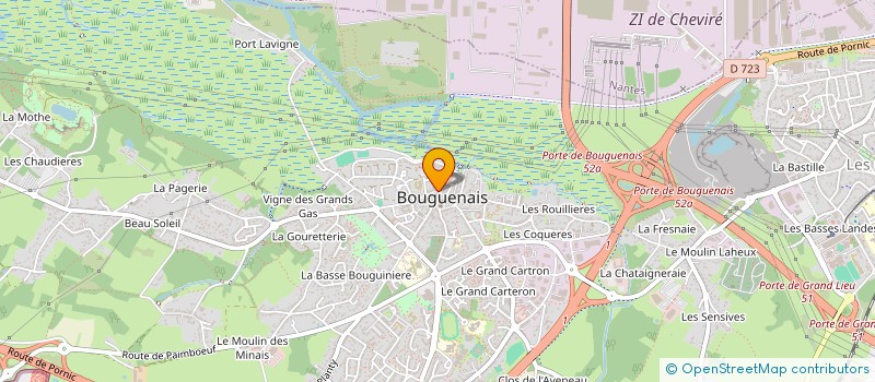 localisation de l'entreprise RIVE GAUCHE IMMOBILIER  BOUGUENAIS