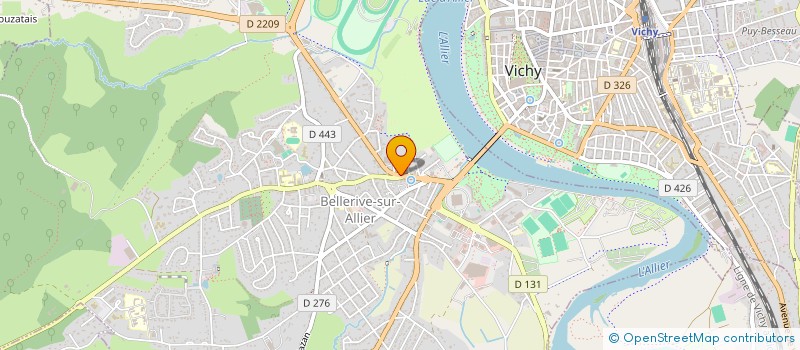 localisation de l'entreprise RIVE GAUCHE IMMOBILIER à BELLERIVE-SUR-ALLIER