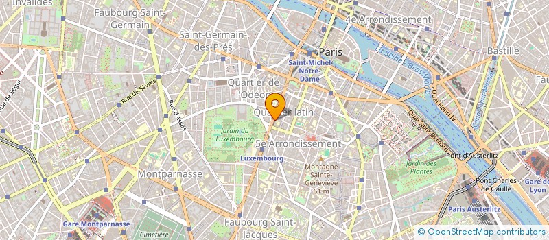 localisation de l'entreprise RIVE GAUCHE PATRIMOINE  PARIS